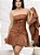 Conjunto Corino Lisa Jaqueta e Vestido Curto com Botões Frontal - Imagem 2