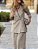 Conjunto de Terno Leve Xadrez Blazer e Calça Pantalona - Imagem 2