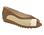 Sapatilha Peep Toe Aline Anabela Baixo Piccadilly 112009 - Imagem 1