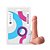 Prótese com Vibro Externo 17,5X3,7cm com Escroto e Ventosa | Pênis Realístico - Imagem 2