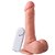 Prótese com Vibro Externo 17,5X3,7cm com Escroto e Ventosa | Pênis Realístico - Imagem 1