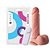 Prótese com Vibro Externo 19X4,4cm com Escroto e Ventosa | Pênis Realístico Cores - Imagem 5