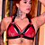 Sutiã Harness Preto com detalhes em Prata - Sado Dominatrixxx - Imagem 1