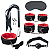 Kit Sado 7 peças Pelúcia Vermelho e Preto - Imagem 1