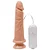 Prótese com Vibro Externo 18X4,4cm com Ventosa | Pênis Realístico - Imagem 1