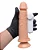 Prótese com Vibro Externo 18X4,4cm com Ventosa | Pênis Realístico - Imagem 2
