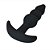 Plug Anal Escalonado Silicone 9,4Cm x 2,4cm Black Preto - Imagem 2