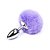 Plug Anal Pequeno com Pom Pom Lilás - Imagem 3