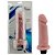 Prótese Cyber Skin 17 X 4,2cm Com Vibrador Interno Bege Realística - Imagem 2