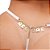 Fio Dental Plus Size de Renda Branca com Strass e Ajuste Lateral - Imagem 1