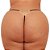 Fio Dental Plus Size de Renda Preta com Strass e Ajuste Lateral - Imagem 2