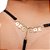 Fio Dental Plus Size de Renda Preta com Strass e Ajuste Lateral - Imagem 1