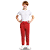 Calça Helanca Infantil Vermelho - Imagem 1