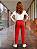 Calça Helanca Infantil Vermelho - Imagem 5