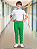 Calça Helanca Infantil Verde Bandeira - Imagem 2