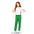 Calça Helanca Infantil Verde Bandeira - Imagem 1