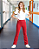 Calça Bailarina Juvenil Vermelho - Imagem 2