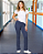 Calça Bailarina Helanca Adulto Azul Marinho - Imagem 2