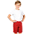 Bermuda Helanca Infantil Vermelho - Imagem 1