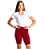 Bermuda Ciclista Juvenil Vermelho - Imagem 1