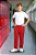 Calça de Moletom Juvenil Vermelho - Imagem 2