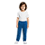 Calça de Moletom Infantil Azul Royal - Imagem 1