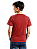 Camiseta Lisa Algodão Colorida Juvenil Vermelho - Imagem 5