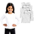 Kit 5 Camisetas Lisa Manga Longa Infantil Poliéster - Imagem 1