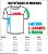 Kit 2 Camisetas Lisa Manga Curta Infantil Poliéster - Imagem 4