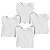 Kit 4 Camisetas Lisas Manga Curta Infantil Poliéster - Imagem 3