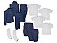 Kit Uniforme Escolar Cojunto Helanca Elanca Completo kit 2 meias - Imagem 10
