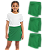 Kit 3 Short Saia Infantil Helanca - Imagem 4