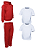 Kit Conjunto de Frio Inverno Roupa Infantil Uniforme Escolar Moletom Vermelho - Imagem 2