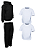 Kit Conjunto de Frio Inverno Roupa Infantil Uniforme Escolar Moletom Preta - Imagem 2