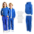 Kit Conjunto de Frio Inverno Roupa Infantil Uniforme Escolar Moletom Azul Royal - Imagem 1