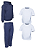 Kit Conjunto de Frio Inverno Roupa Infantil Uniforme Escolar Moletom Azul Marinho - Imagem 2