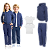 Kit Conjunto de Frio Inverno Roupa Infantil Uniforme Escolar Moletom Azul Marinho - Imagem 1
