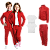 Kit Conjunto de Frio Inverno Roupa Infantil Uniforme Escolar Helanca Vermelho - Imagem 1