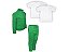 Kit Conjunto de Frio Inverno Roupa Infantil Uniforme Escolar Helanca Verde Band - Imagem 2
