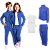 Kit Conjunto de Frio Inverno Roupa Infantil Uniforme Escolar Helanca Azul Royal - Imagem 1