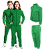 Conjunto Helanca Juvenil Verde Bandeira - Imagem 1