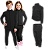 Conjunto Helanca Infantil Preta - Imagem 1