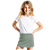 Short Saia Infantil Helanca Cinza - Imagem 1