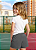 Short Saia Infantil Helanca Cinza Chumbo - Imagem 3