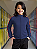 Blusa Helanca Infantil Azul Marinho Friso Listra Vermelho - Imagem 3