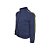 Blusa Helanca Infantil Azul Marinho Friso Amarelo - Imagem 4