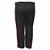 Calça Helanca Infantil Preto Friso Listra Vermelho - Imagem 6
