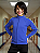 Blusa Helanca Juvenil Azul Royal Friso Listra Amarelo - Imagem 3