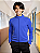 Blusa Helanca Juvenil Azul Royal Friso Listra Amarelo - Imagem 2