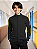 Blusa Helanca Juvenil Preto Friso Listra Amarelo - Imagem 2